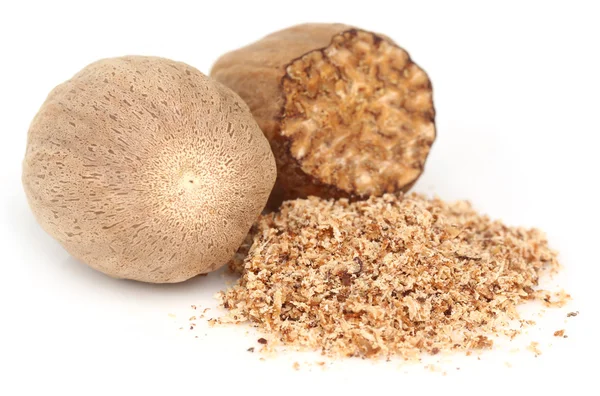 Nutmeg or Jaifal Spice — Stock Photo, Image