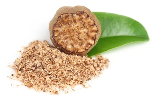 Nutmeg or Jaifal Spice — Stock Photo, Image