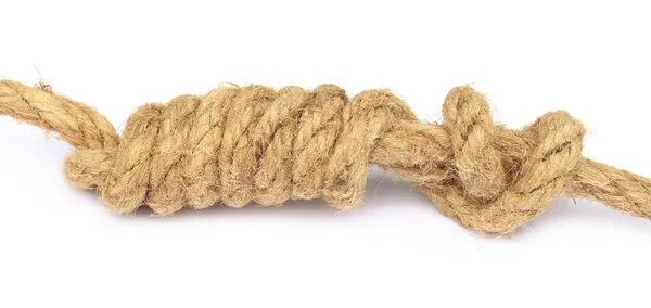 Knoten am alten Seil — Stockfoto