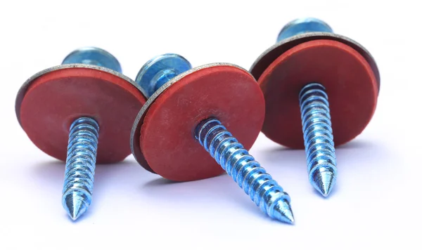 Screw with washer — Stock Photo, Image