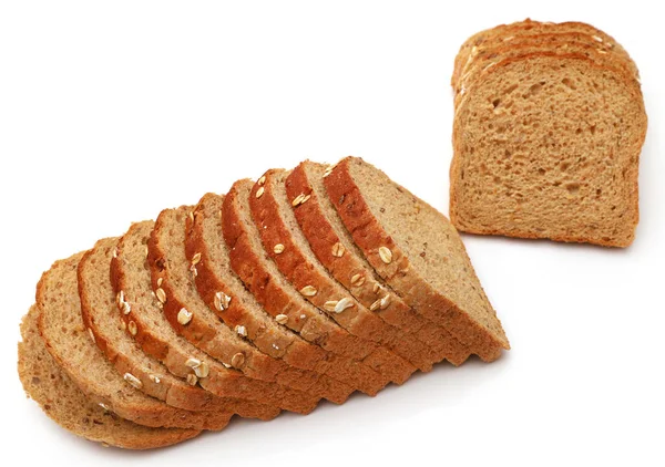 Haver Roggebrood Witte Achtergrond — Stockfoto