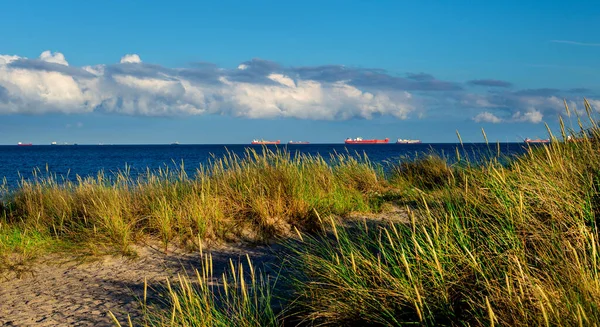 Skagen Küste Dänemark Zwei Meere Zusammentreffen Nämlich Der Skagerrak Und — Stockfoto