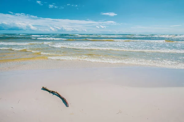 Dueodde Plage Sable Blanc Sur Côte Sud Bornholm Danemark — Photo