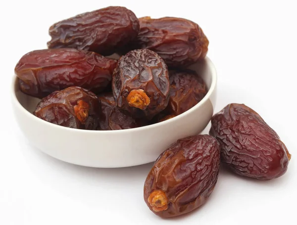 Fresh Arabian Dates White Background Stock Photo