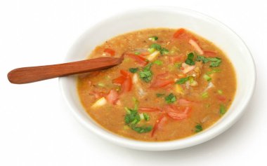 Hint alt kıtasının geleneksel Haleem 'i bir kasede