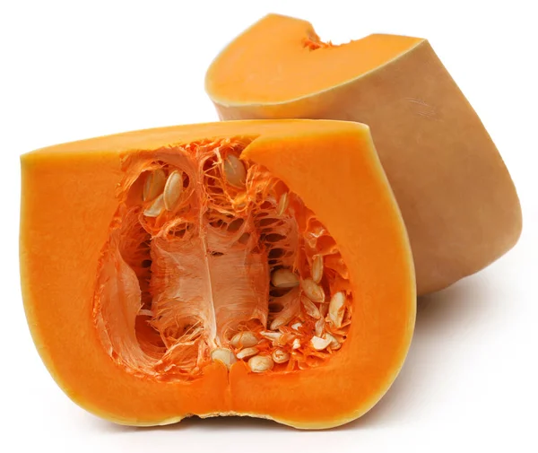 Butternut Squash Över Vit Bakgrund — Stockfoto