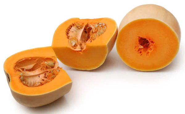 Butternut Squash Över Vit Bakgrund — Stockfoto