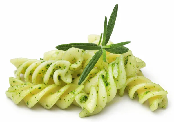 Pasta Rosemary White Backgroud — Zdjęcie stockowe