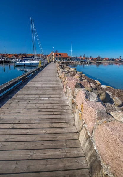 Dragor Harbor Denmark Sunny Day — Stockfoto