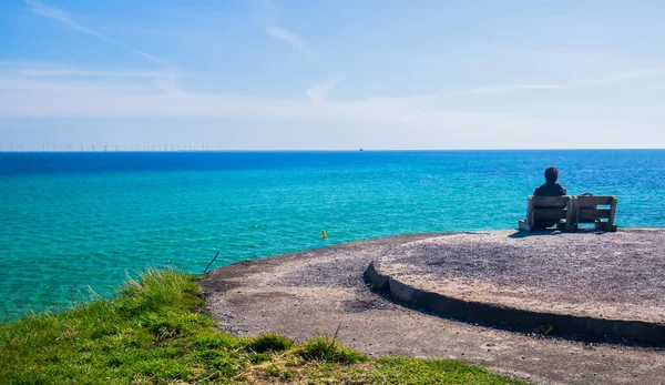 Danimarka Dragor Kalesi Nin Tepesinden Resimli Baltık Denizi — Stok fotoğraf