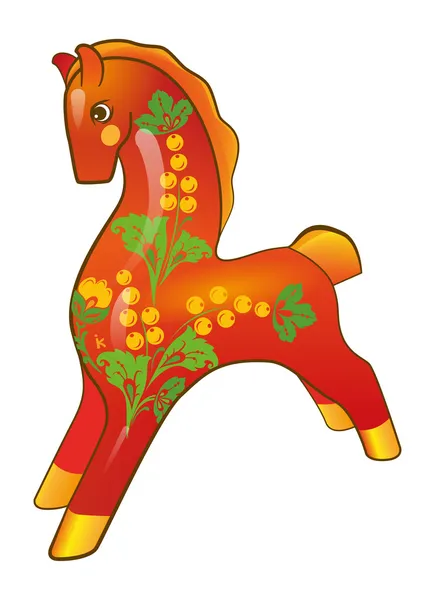 Rus geleneksel bir şekilde dekore edilmiş at