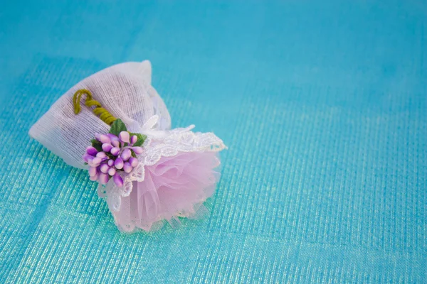 Sacchetto di pizzo di lavanda profumata — Foto Stock