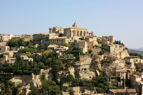 Vista panorámica del pueblo de Gordes, Francia — Foto de Stock