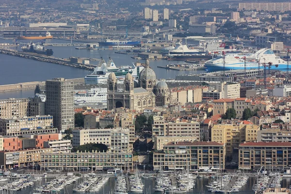 Port w Marsylii, Francja — Zdjęcie stockowe