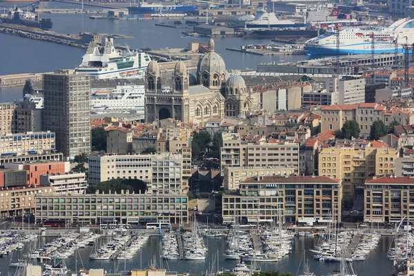 Port w Marsylii, Francja — Zdjęcie stockowe