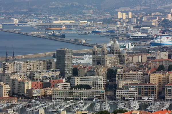 フランス、マルセイユの港 ストック画像