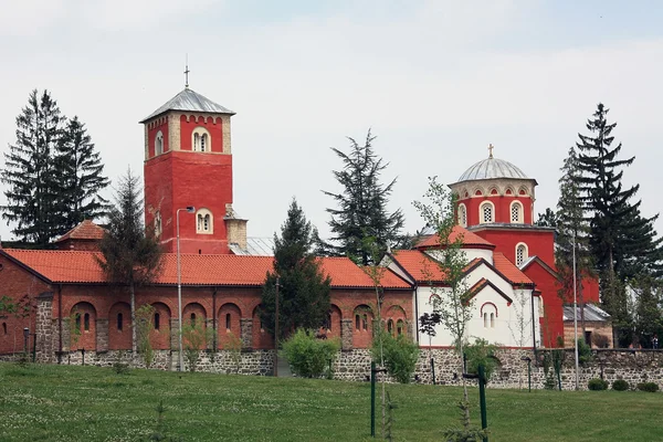 13. yüzyılda Sırp Ortodoks Manastırı görünümü? ben? bir çevre Kraljevo, Sırbistan.