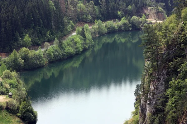 The Drina river, which forms most of the border between Bosnia and Herzegovina and Serbia. — Stock Photo, Image