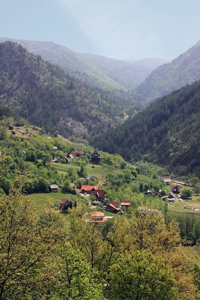 Mokra gora Sırbistan bir köydür — Stok fotoğraf