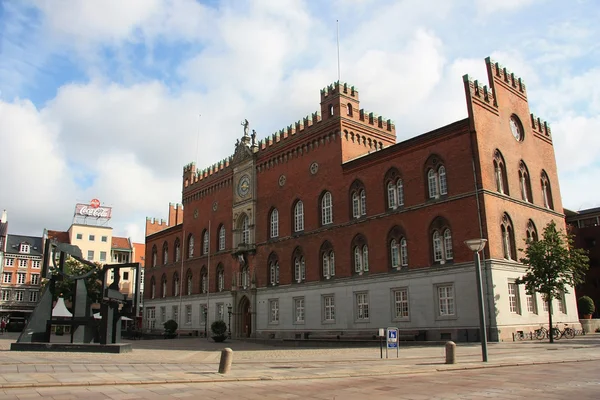 A Câmara Municipal da cidade de Odense. Dinamarca — Fotografia de Stock