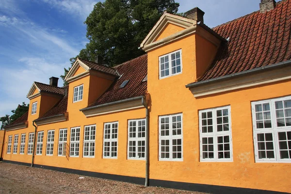 Roskilde tarihi merkezinde. Danimarka — Stok fotoğraf