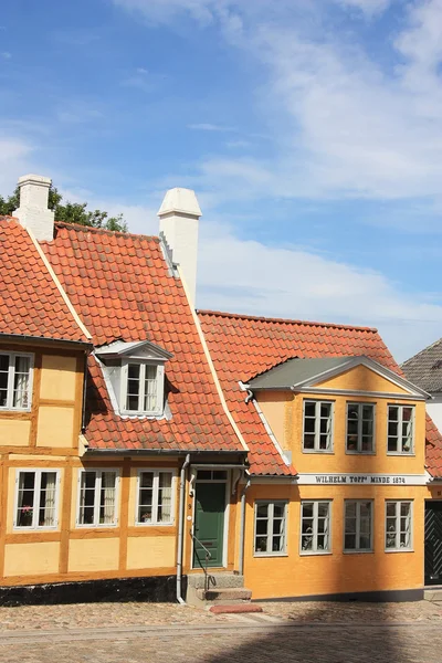 Roskilde tarihi merkezinde. Danimarka — Stok fotoğraf