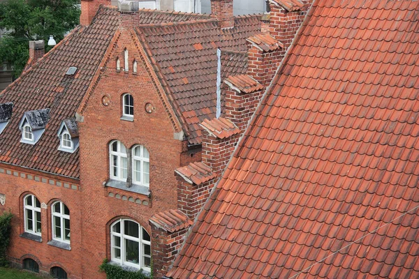 Historische centrum van de stad odense. Denemarken — Stok fotoğraf