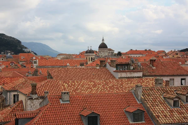 Panoramiczny widok na Miasto Dubrownik. Chorwacja — Zdjęcie stockowe