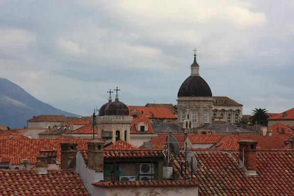 Panoramisch zicht op de stad dubrovnik. Kroatië — Stockfoto