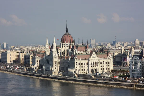 Een zicht op de stad-Boedapest. Hongarije — Stockfoto