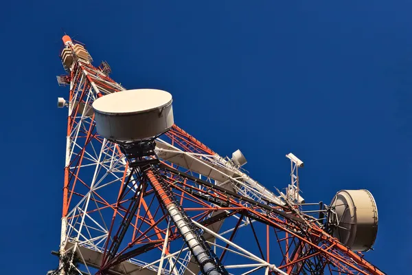 Telecommunicatie mast. Stockfoto