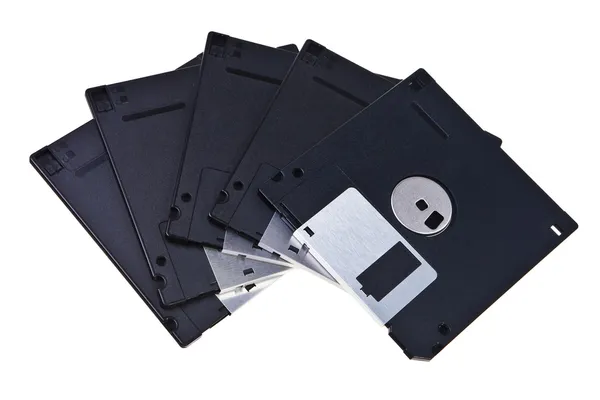 Discuri floppy magnetice de tip vechi . — Fotografie, imagine de stoc