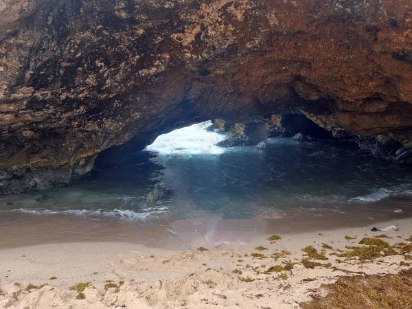 Удивительные Пейзажи Арубы Видом Остров Аруба Стоковое Фото