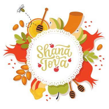 İnanılmaz shana tova ve mutlu shana tova tova kartları.
