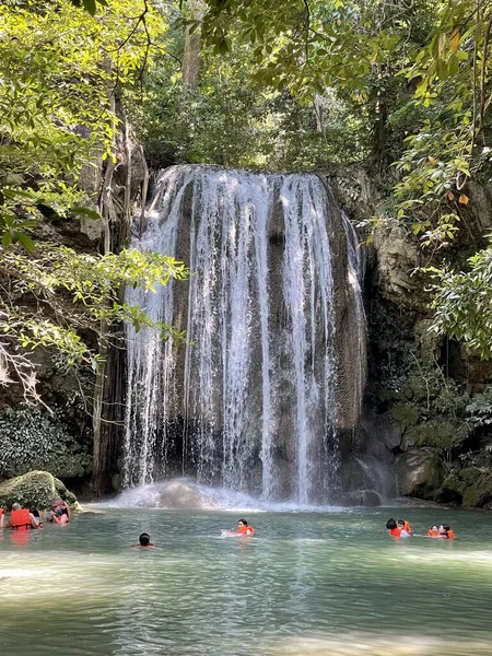 Wunderbare Wasserfälle Von Thailand Ansichten Von Thailand — Stockfoto