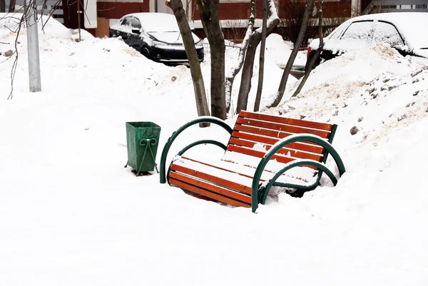 Zimní bench冬のベンチ — Stock fotografie