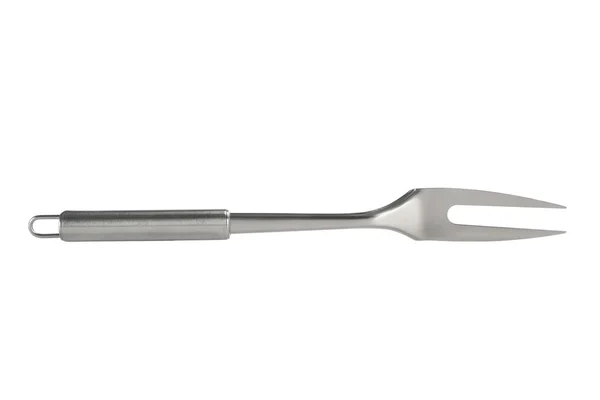 Barbecue fork isolated on white — Stock Photo, Image