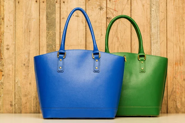 Blue and green purse — Stock Photo, Image