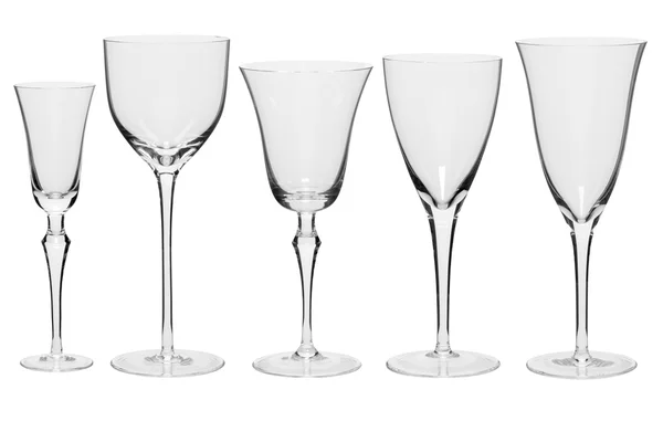 Different empty glass — Stock Photo, Image