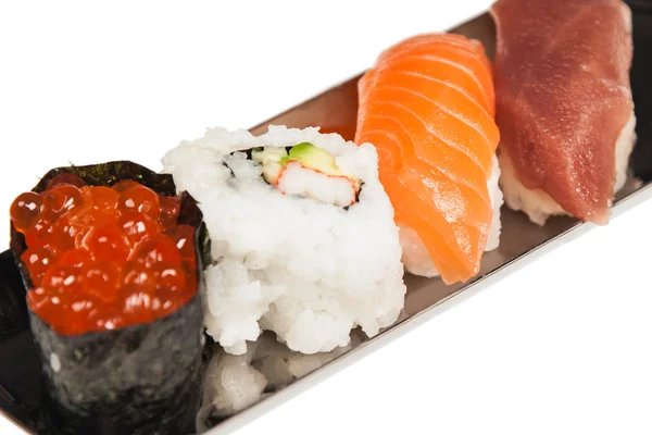 Japonské sushi z mořských plodů — Stock fotografie