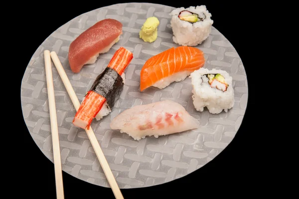 Japonské sushi z mořských plodů — Stock fotografie