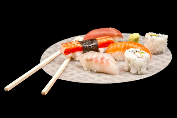 Japonské sushi z mořských plodů — Stock fotografie