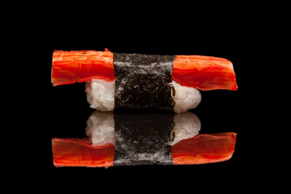 Sushi de frutos do mar japonês, surimi — Fotografia de Stock