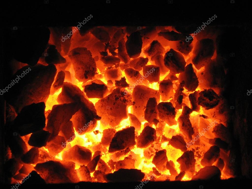 Burning coal background — Stock Photo © ivn3da #12719938