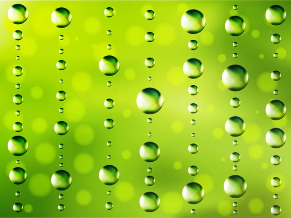 Abstract dew green background — Stock Vector