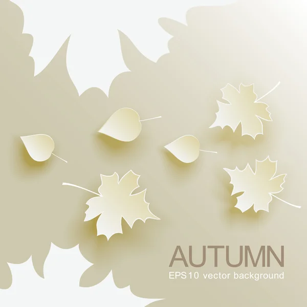 Autumn abstract background with fallen leaves — Stock Vector