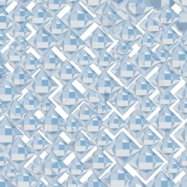 Abstrait cristal bleu fond géométrique — Photo