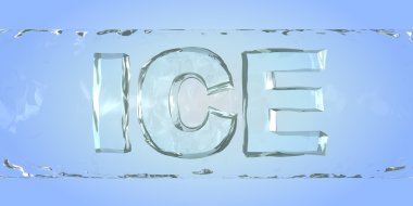 buz. Word'de Ice bar