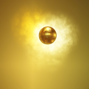altın futbol topu arka plan