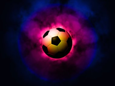 Futbol topu enerjik arka plan